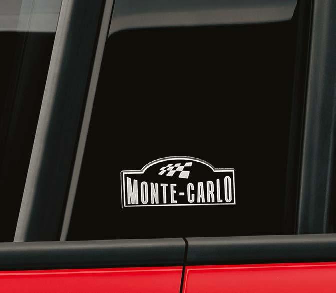 MONTE CARLO BADGE The Monte Carlo flag badge is proudly displayed on the B pillar, paying