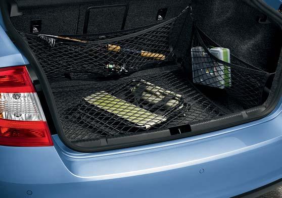 In vehicles with foldable rear seat armrest you can create an opening between the passenger and luggage