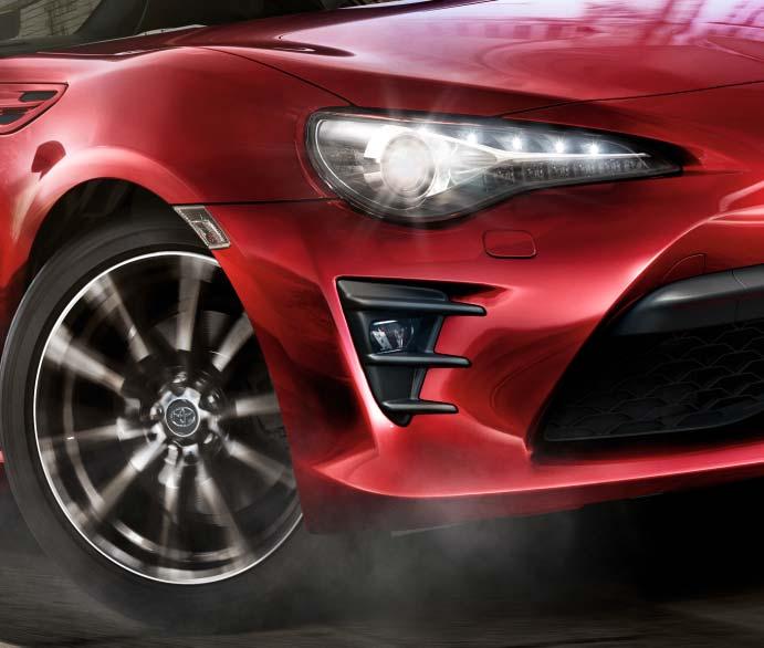 THE GT86 S BOLD, AERODYNAMIC STYLING IS ENHANCED BY THE