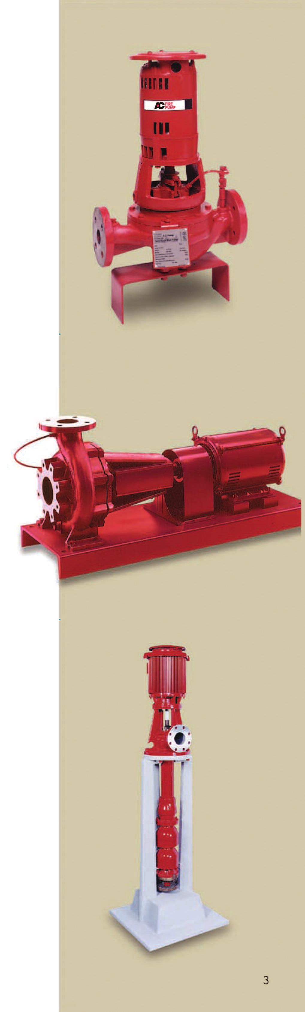 In-Line Pumps Capacity to 100 GPM (,78 L/min) Pressures to 1 PSI (11 m) Working Pressures to 10 PSI n Space saving design n No foundation or pads required.