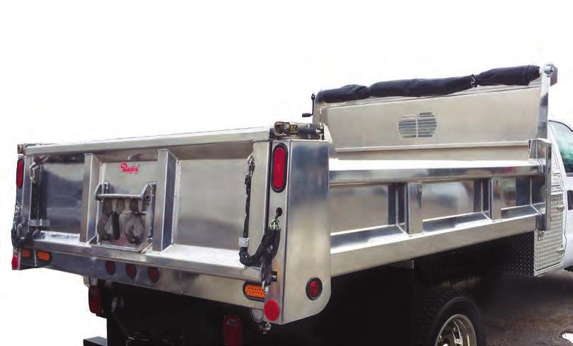 Constructed of 1 8", 3 16", and 1 4" 5052 aluminum Pockets for 6" boards increase load capacity Long members constructed of 8" formed ¼" 5052 aluminum RIGID 2-3 YARD BODY SPECIFICATIONS