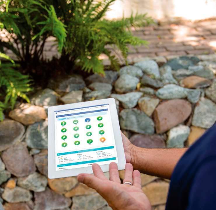 ADVANCED FEATURES CONTRACTOR MANAGEMENT SYSTEM Hydrawise soft ware provides the ultimate irrigation and cus tomer management solution.