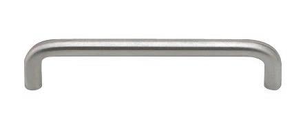 SISTEMA EURO 90 Various Brushed stainless steel handle 21 Handle 32mm height, 74mm length, 64mm wheelbase, 10mm diameter. * Handle 32mm height, 106mm length, 96mm wheelbase, 10mm diameter.