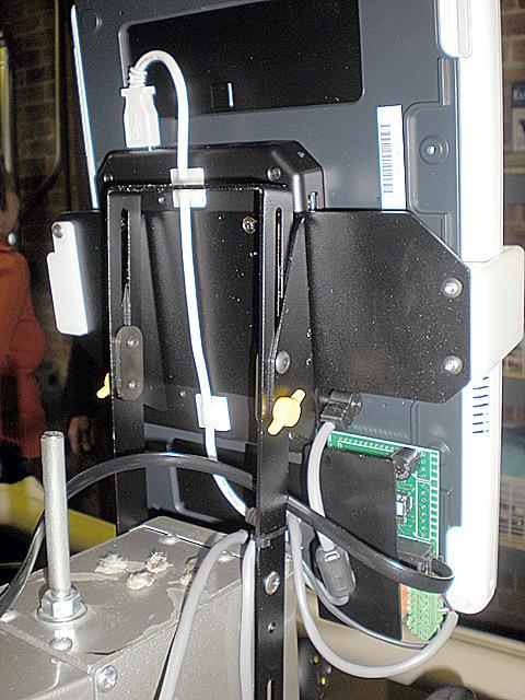 Fig. 14 Arrange the cables at the back of the docking station