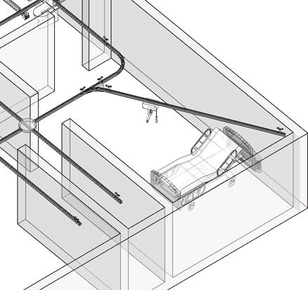 A ceiling hoist system takes up no floor space, makes little noise and is