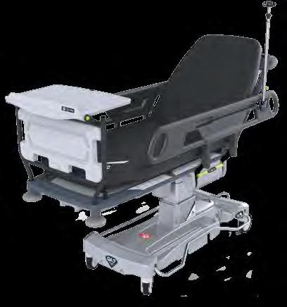 Improved ground clearance allows better access for patient hoists 8 9 6 11 5 4 2 7 1 3 FEATURES The QA3 DRIVE Emergency Trolley (: 21122) has an inbuilt motorised drive and also offers an X-ray