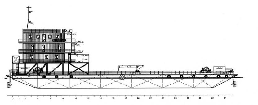 Reference : AWB 6118/00 : Cable laying barge Yob : 2000 : NA Dims : 61.45 x 18.29 x 3.