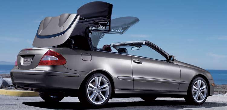 MY08 CLK-Class Standard Equipment Comfort / Convenience: Leather Upholstery Polished Wood Trim 6-Speaker Sound System Single-Disc CD, AM/FM/Weatherband 10-Way Power Front Seats with 3-Position Memory