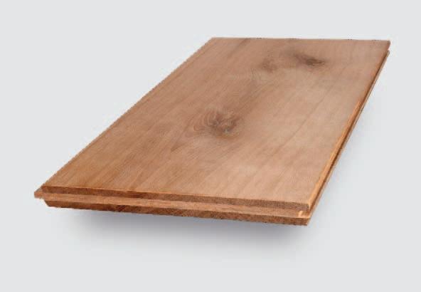 Kolekcia ROYAL ROYAL WIDE PLANK pozostáva z vrchnej nášľapnej vrstvy z jedného kusa dreva.