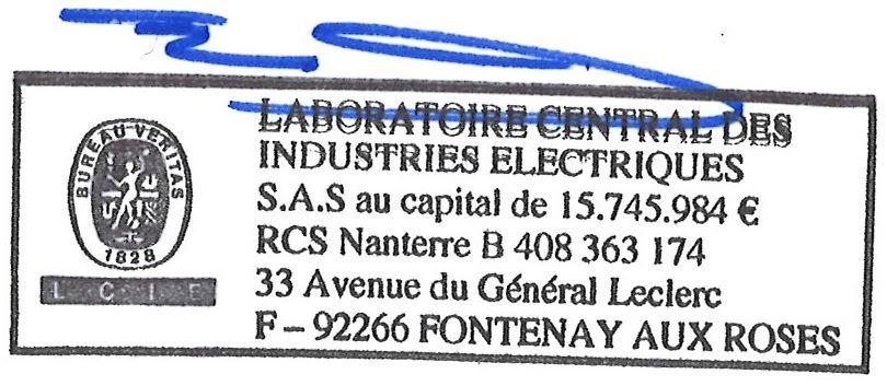 Fontenay-aux-Roses, 09/07/2018 Date de fin de validité / Expiry date : La validité de la présente licence cesse dès l'annulation de l'une des normes sur lesquelles elle est fondée.