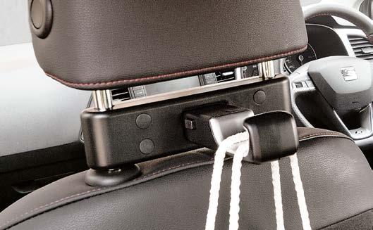 Tablet seat mount Hook for headrest Power