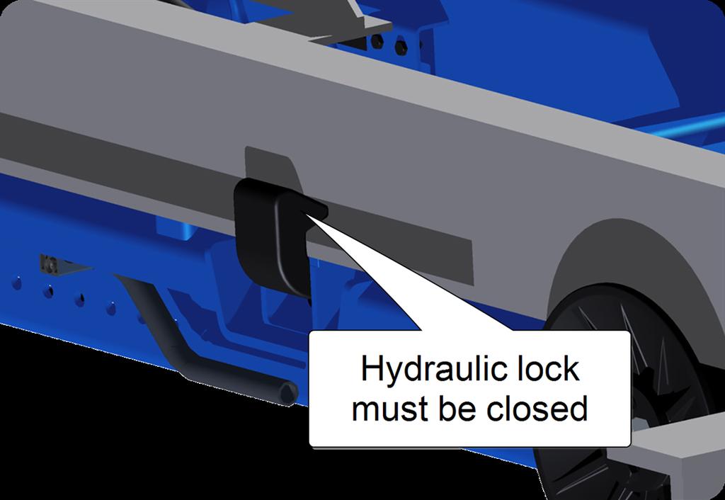 If the vehicle leans two or more degrees there is a risk that it will tip over. 3. If the vehicle has retractable axles, make sure that they are lowered before tipping. 4.