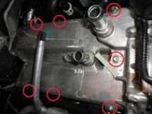 Removing The EGR System STEP 20: Remove the seven 8mm bolts holding the EGR system to the passenger side intake