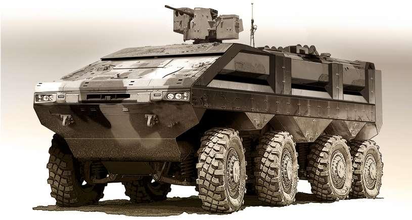 Advanced Military Vehicles Apc 8X8 will design, develop and