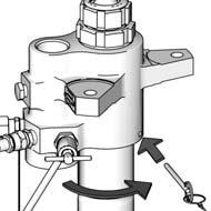 Repair 5. To reinstall displacement rod () into lower cylinder (), first lubricate piston packings (4). Then, with piston end facing down, lower rod into cylinder.