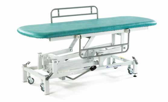 optional side support rails. Model ST1551B low transfer height. Colour zest Model ST1551 Standard hydraulic model, shown with optional side support rails and cushions.