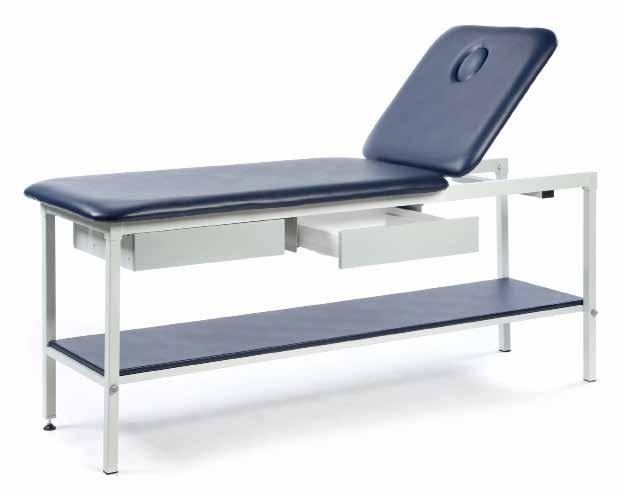 +75 124cm Fixed height 70cm Therapy Fixed Height Couch Therapy 2 Section Couch With Drawers The fixed height therapy couch features an extremely strong and rigid design, providing maximum patient