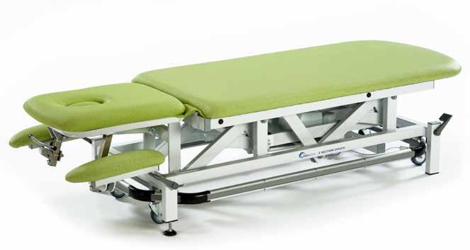 +40-25 134cm 52cm Height range 45cm to 98cm Therapy 2 Section Plus Head Couch The plus head design is ideal for neck mobilisation as well as other traction techniques and treatments.