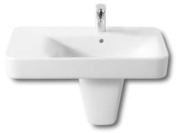 Square Wall/Counter Basin Left Hand Bowl 750mm x 475mm For counter  Square Semi Recessed Basin 560mm