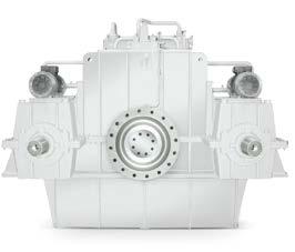 reduction gearbox with PTO, horizontally offset Advantages Gearbox selection Gearboxes of the DLG series have been specially designed for work boats