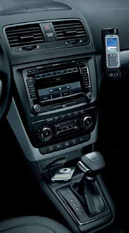 It can also be equipped with MDI (Mobile Device Interface) which is a connector located in front of the gear stick that enables control of an external