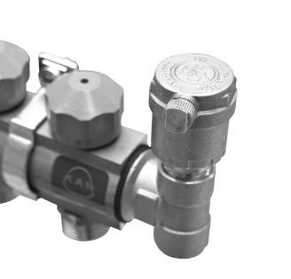 Manifold 71A and 51A lower beam with extension equipped with control valve (512) and cap G1"  