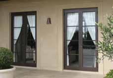 Rebated stiles where French doors close together give a flush appearance and provide superior weather protection.