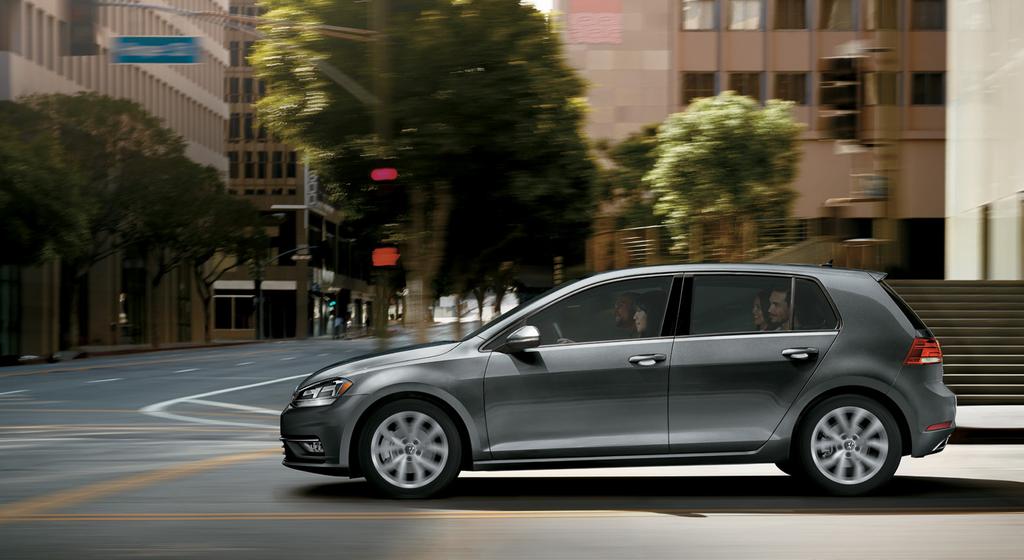 Urban. Legend. The Golf knows how to carry itself, as well as your things. There's a thoughtfully designed cargo area that helps keep you organized.