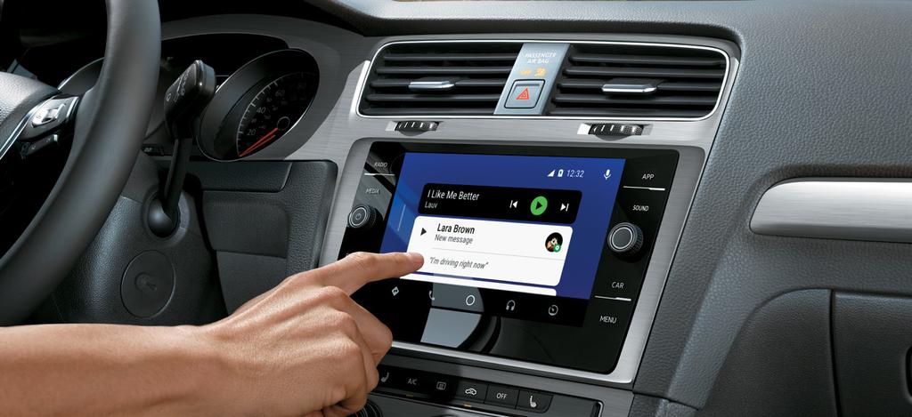 Volkswagen Car-Net App-Connect* Volkswagen Car-Net Security & Service** FEATURES AVAILABLE FEATURES Volkswagen Car-Net App-Connect allows you to connect your compatible smartphone with Apple CarPlay,