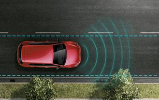 It has sensors that can alert you to vehicles crossing in your path when in reverse and can even help brake the vehicle if needed.