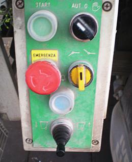 Control panel with buttons
