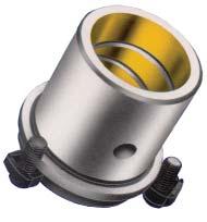 Bushings Inch Wring Fit Style Grease Fittings Ø3/4-1/4-28 NTF, 5/16 hex Ø7/8-1/8-27 NPTF, 7/16 hex.75.187 BRONZE PLATED *See page 3 for details. See pages 16 & 17 for toe clamp placement instructions.