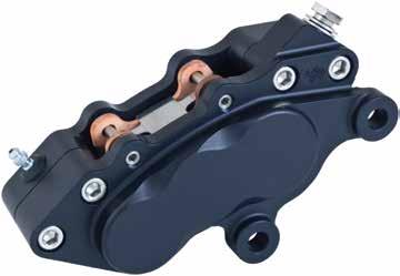 JayBrake s progressively sized six piston rear caliper is designed to fit on 2008 and newer H-D touring models.