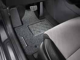 Textile floor mats, velour High-quality velour mats provide floor protection and style that keeps the interior looking clean and new.  The front row mats are embroidered with the Sportage logo.