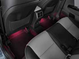 F1370ADE10 (with illumination) 2. LED footwell illumination Concealed floor illumination for the foot space.