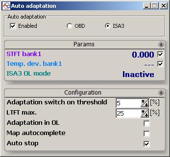 2.23.1. ISA3 mode With ISA3 selected, the following set of parameters and settings is available. Fig.