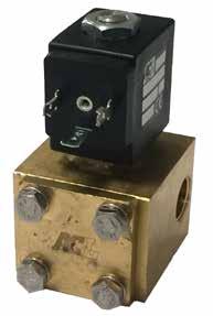 Series 123 Solenoid valve 2 way normally closed with servo-assisted piston suitable for air and water. Its requested a minimum differential pressure of 0.7 bar.