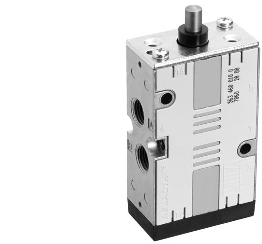 6 Bosch Rexroth AG Pneumatics 5/-way valve, Series CD07 Qn= 00 l/min pipe connection compressed air connection output: G /4 Version Spool valve, zero overlap Sealing principle soft sealing Working
