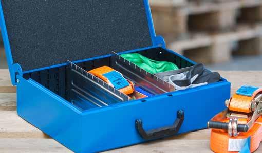 136 mysortimo.com 137 Metal case The sturdy case for everyday use. Metal case WM (tool case) The freely placeable dividers offer numerous combination possibilities for optimum order and organisation.