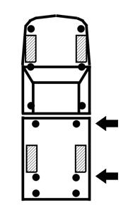 d. Lower bed onto kit blocks. Use extreme caution when lifting the bed from the frame. To prevent serious personal injury, ensure the lifting device is securely placed.