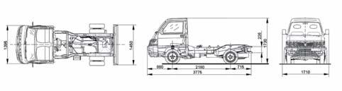 Chassis-cab Porter Maxxi Chassis-cab is a solid and effective base for outfitting with a multitude of different