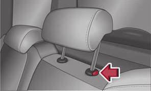 Seats and Stowage 69 The head restraints must be correctly adjusted in order to offer effective protection for the occupants in the event of an accident.