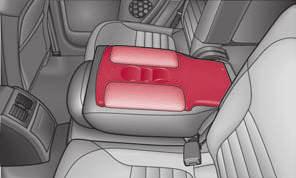 72 Seats and Stowage Folding table on the middle seat backrest Seat heating of the front seats Fig. 68 Rear seats: Armrest Fig.