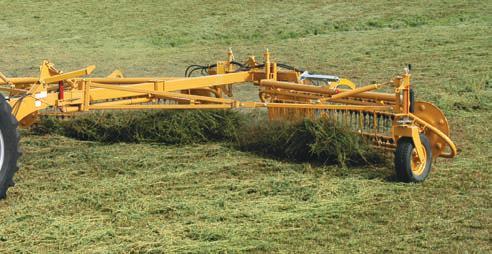 Take the Vermeer R2300 twin basket rake, for example, it s built for high capacities with 18 ft - 23 ft (5.