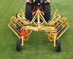 or unfold the twin baskets or to adjust raking widths or windrow widths.
