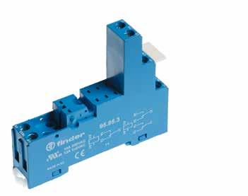 44 95 95.95.3 060.48 095.91.3 Screw terminal (Box clamp) socket panel or 35 mm rail mount 95.95.3 (blue) 95.95.30 (black) For relay type 44.52, ccessories Metal retaining clip 095.