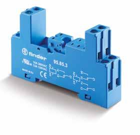 35 mm rail (EN 60715) mount --Coil indication and EMC suppression modules --Timer modules --Plastic retaining and