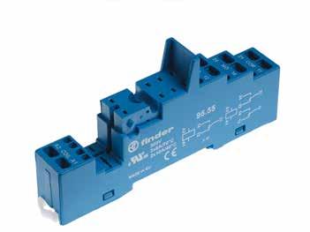 44 95 95.55 095.91.3 Screwless terminal socket panel or 35 mm rail mount 95.55 (blue) 95.55.0 (black) For relay type 44.52, ccessories Metal retaining clip 095.