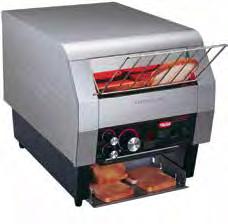 Toasts a variety of high moisture content bread products Full insulation for cooler operation Multiple metal sheathed toasting elements Toast storage area keeps bread warm and dry Capacity of 240 to