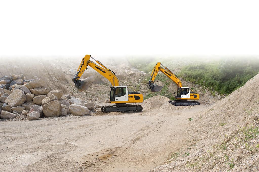 Performance Thanks to its innovative system technology, the crawler excavator has performance features that are truly unique.